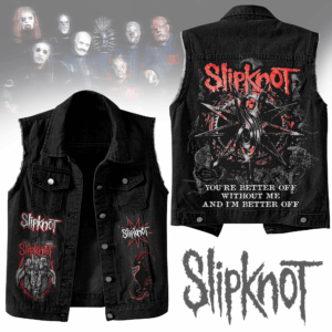 Slipknot Music Style Sleeveless Jacket For Fans