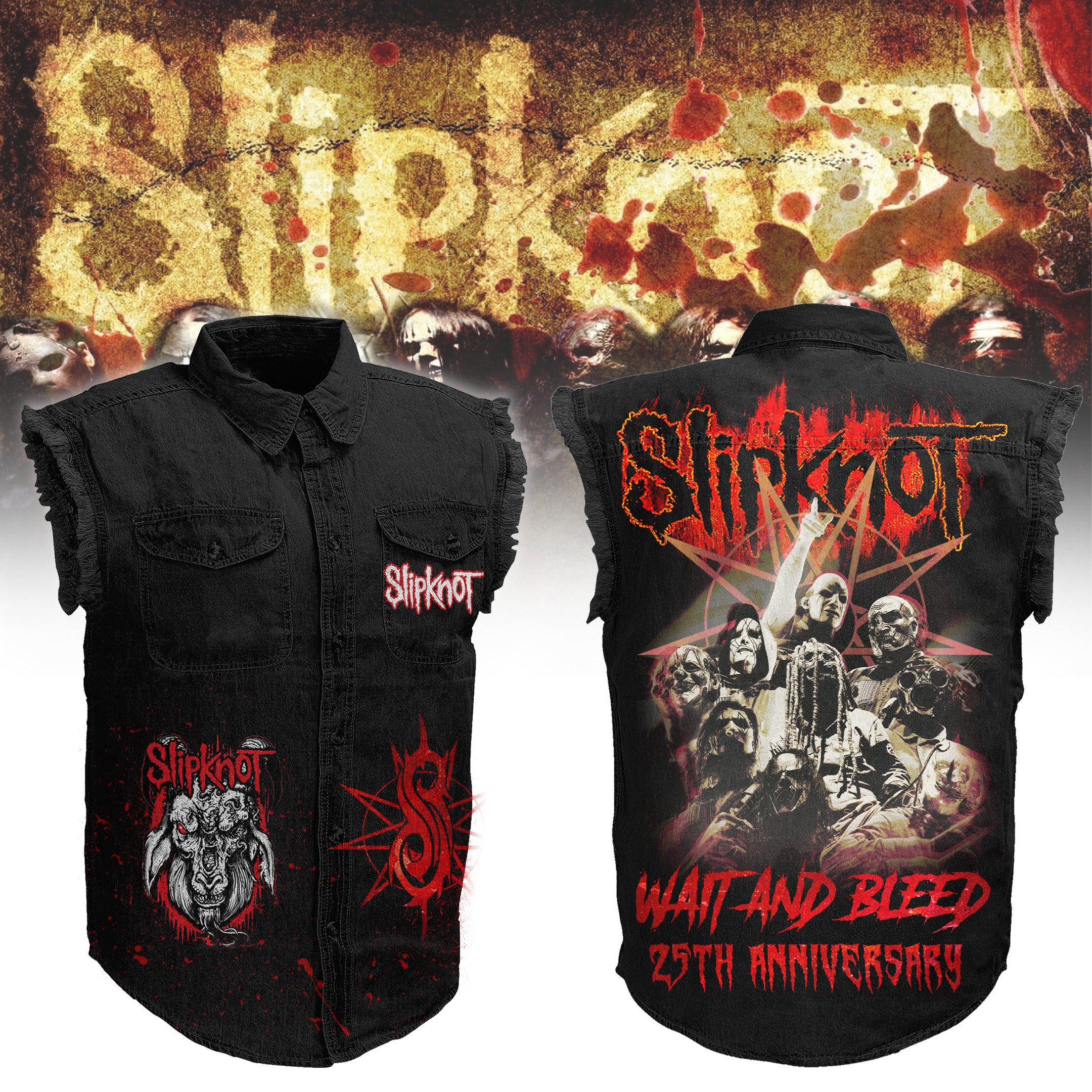 Slipknot Music Style Sleeveless Jacket