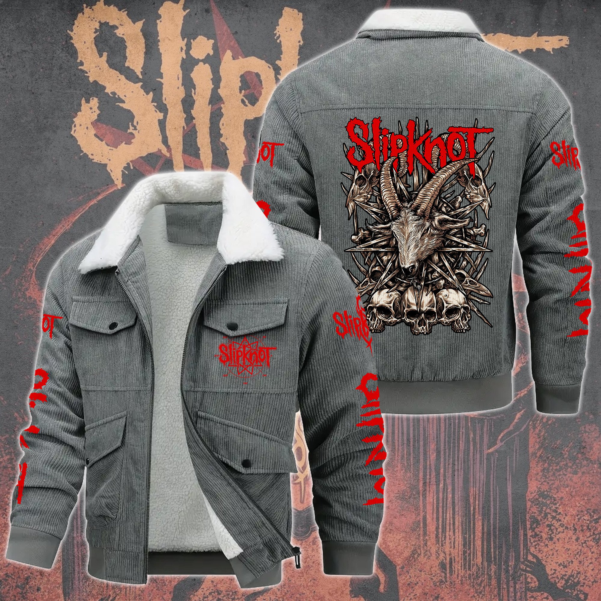 Slipknot Music Style Thermal Cotton Jacket Prim For Fans