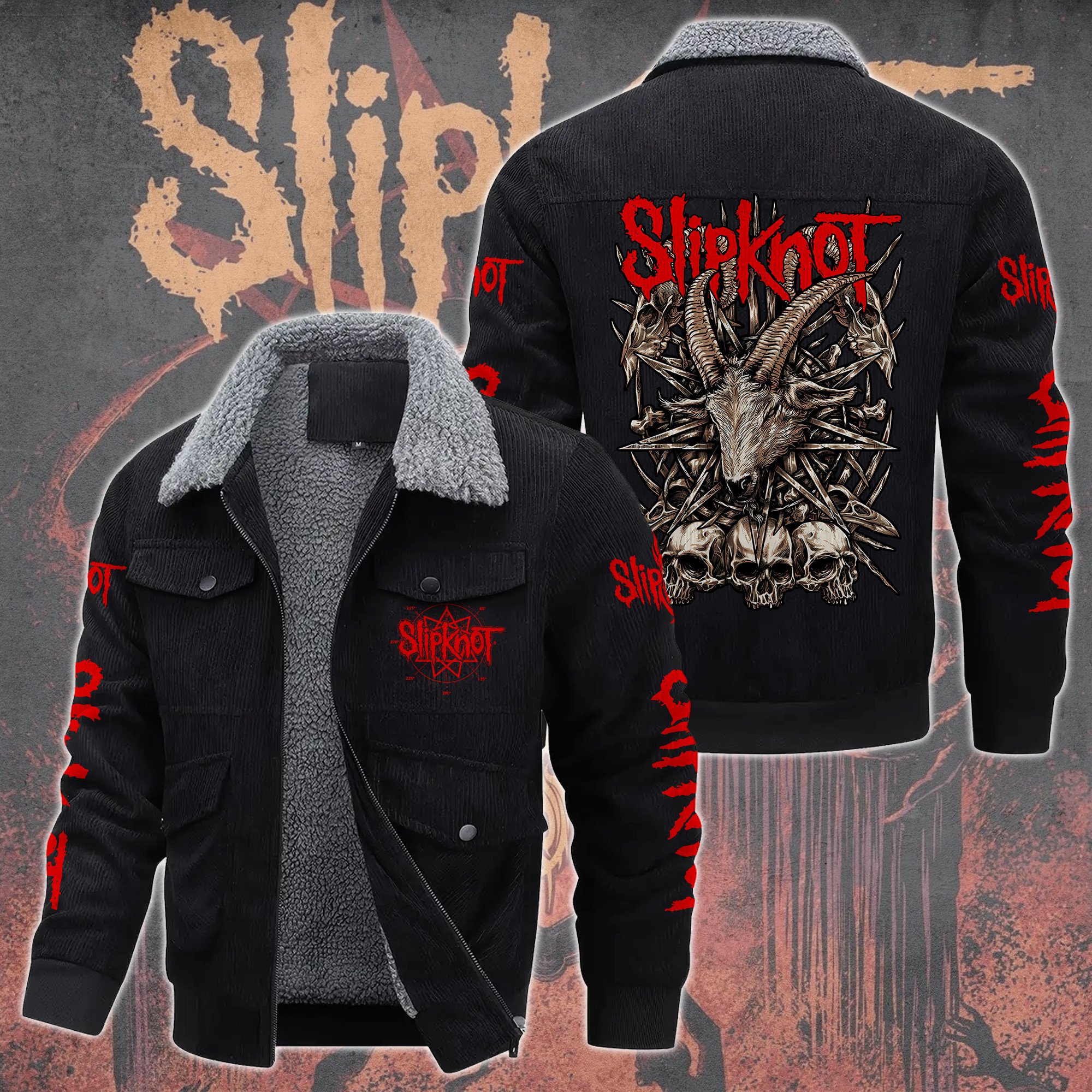 Slipknot Music Style Thermal Cotton Jacket Prim For Fans