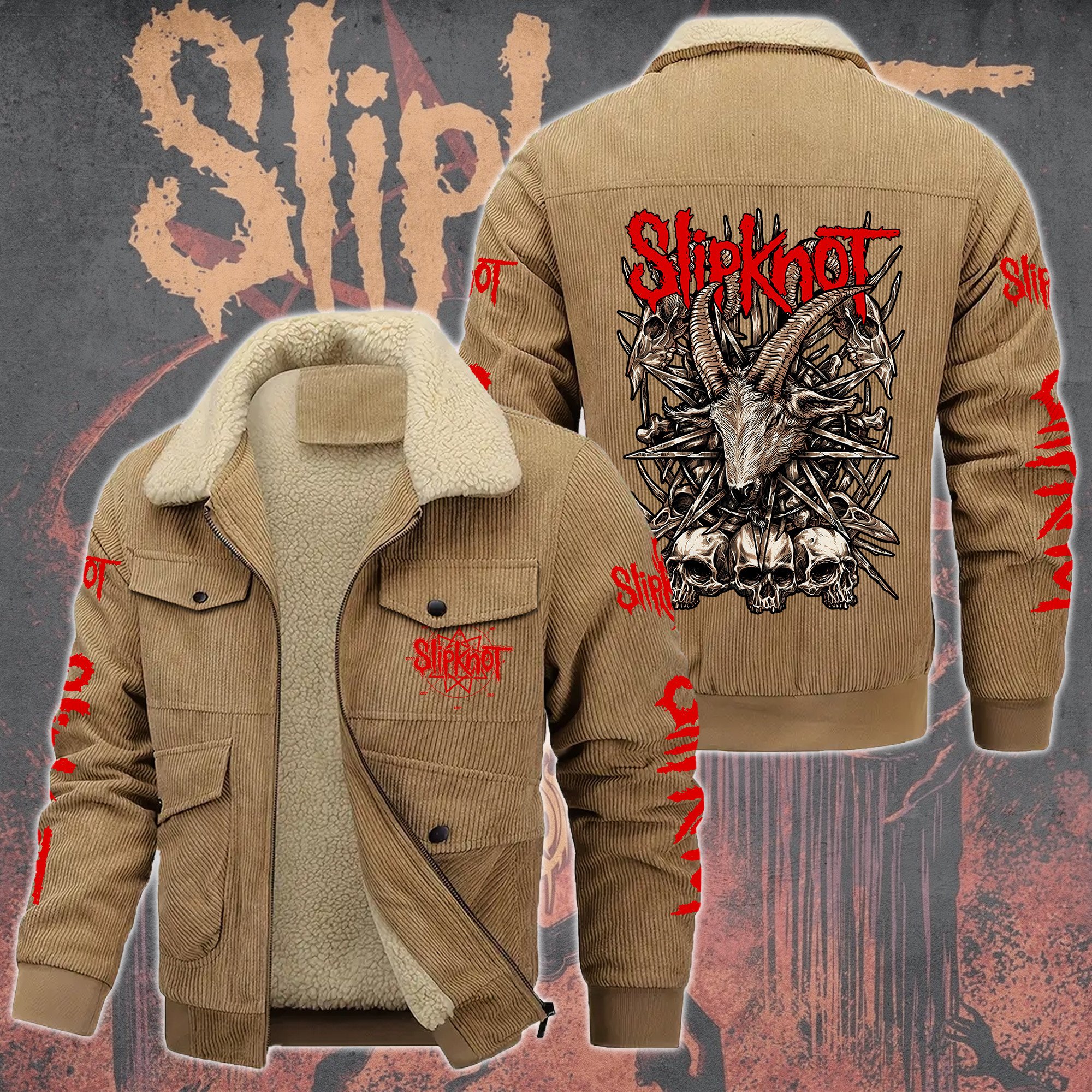 Slipknot Music Style Thermal Cotton Jacket Prim For Fans
