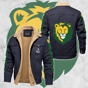 Sporting Lisbon Portugal Primeira Liga Style Fleece Thermal Cotton Jacket For Fans