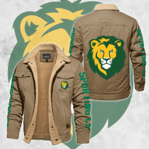 Sporting Lisbon Portugal Primeira Liga Style Fleece Thermal Cotton Jacket For Fans