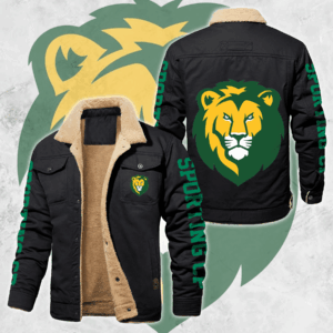 Sporting Lisbon Portugal Primeira Liga Style Fleece Thermal Cotton Jacket For Fans