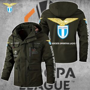 S.S. Lazio Serie A Style Parka Jacket For Fans