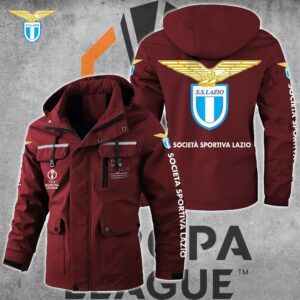 S.S. Lazio Serie A Style Parka Jacket For Fans