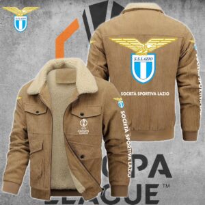 S.S. Lazio Serie A Style Thermal Cotton Jacket Prim For Fans