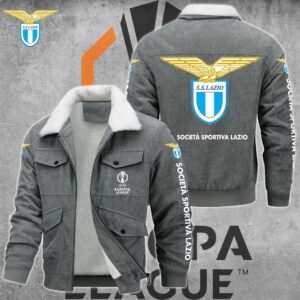 S.S. Lazio Serie A Style Thermal Cotton Jacket Prim For Fans