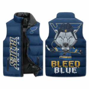 St. Louis Blues NHL Style Sleeveless Puffer Jacket For Fans
