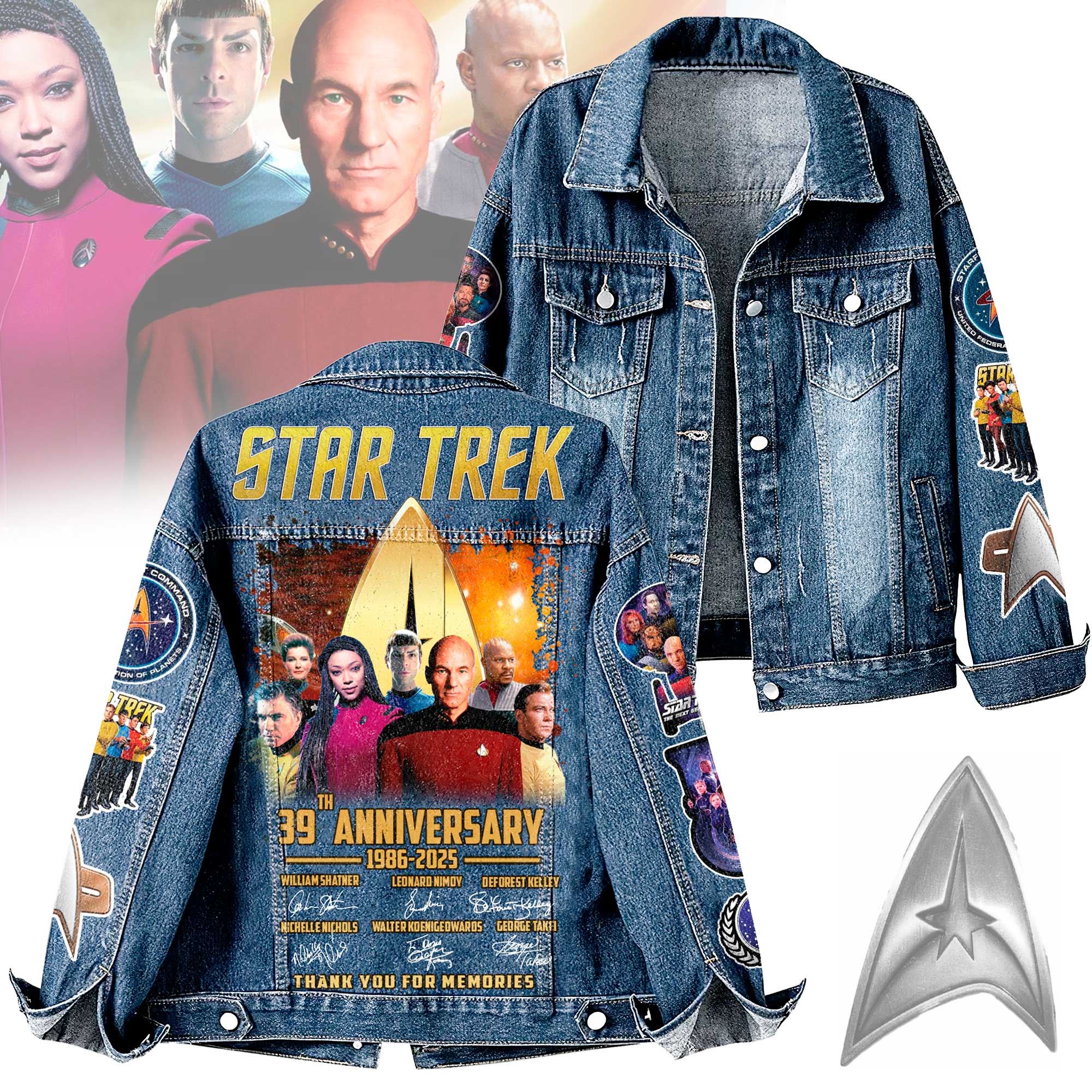 Star Trek Movies Denim Jacket Gift For Fans