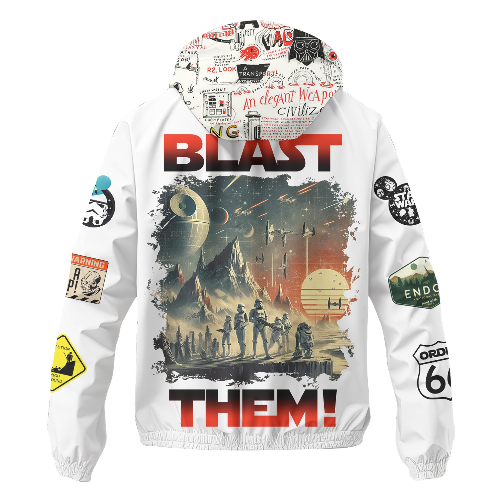 Star Wars Movie Style Windbreaker Jacket For Fans