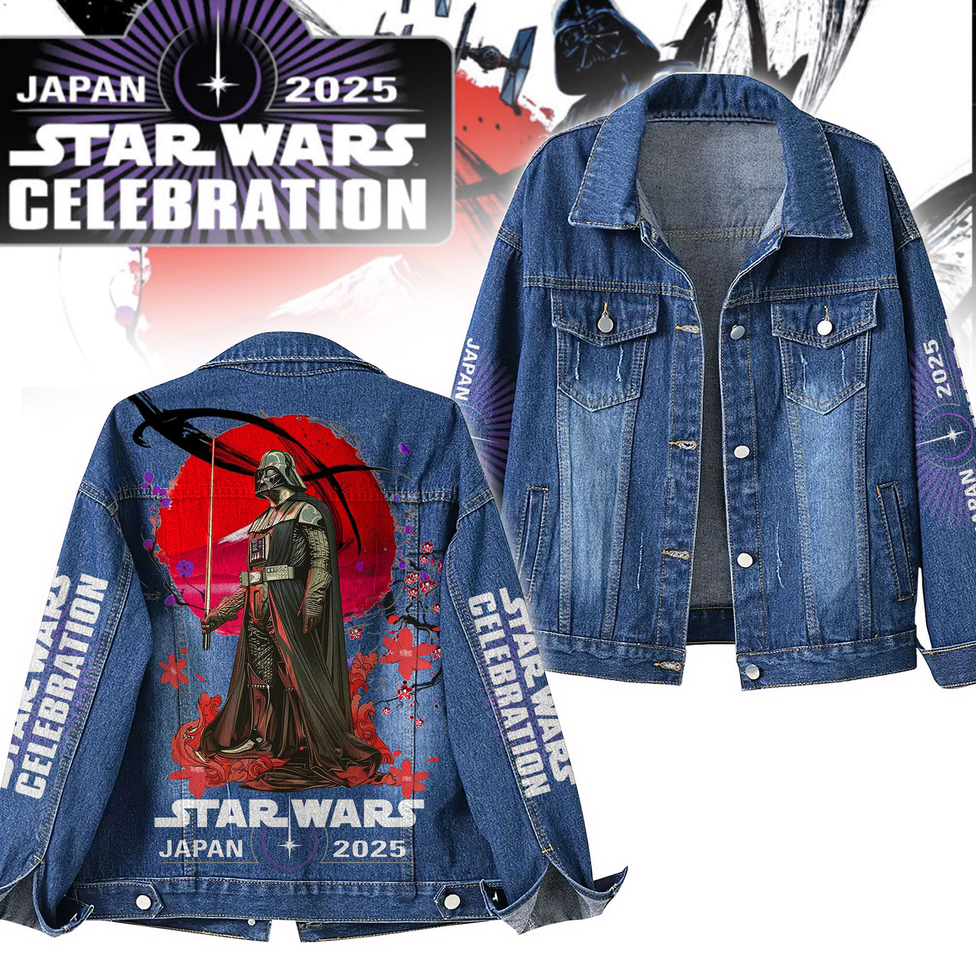 Star Wars Movies Denim Jacket Gift For Fans