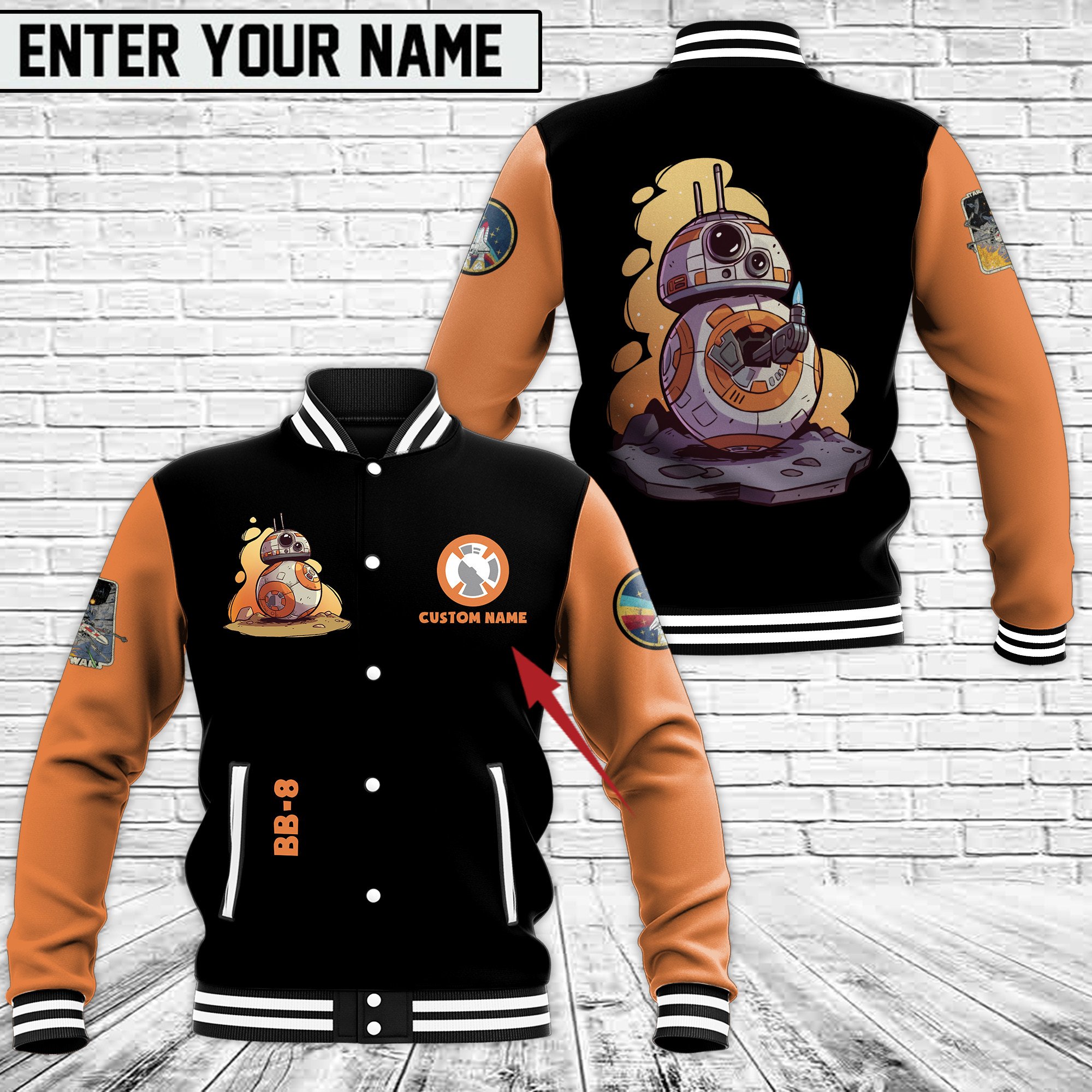 Star Wars Movies Style Baseball Jacket For Fans