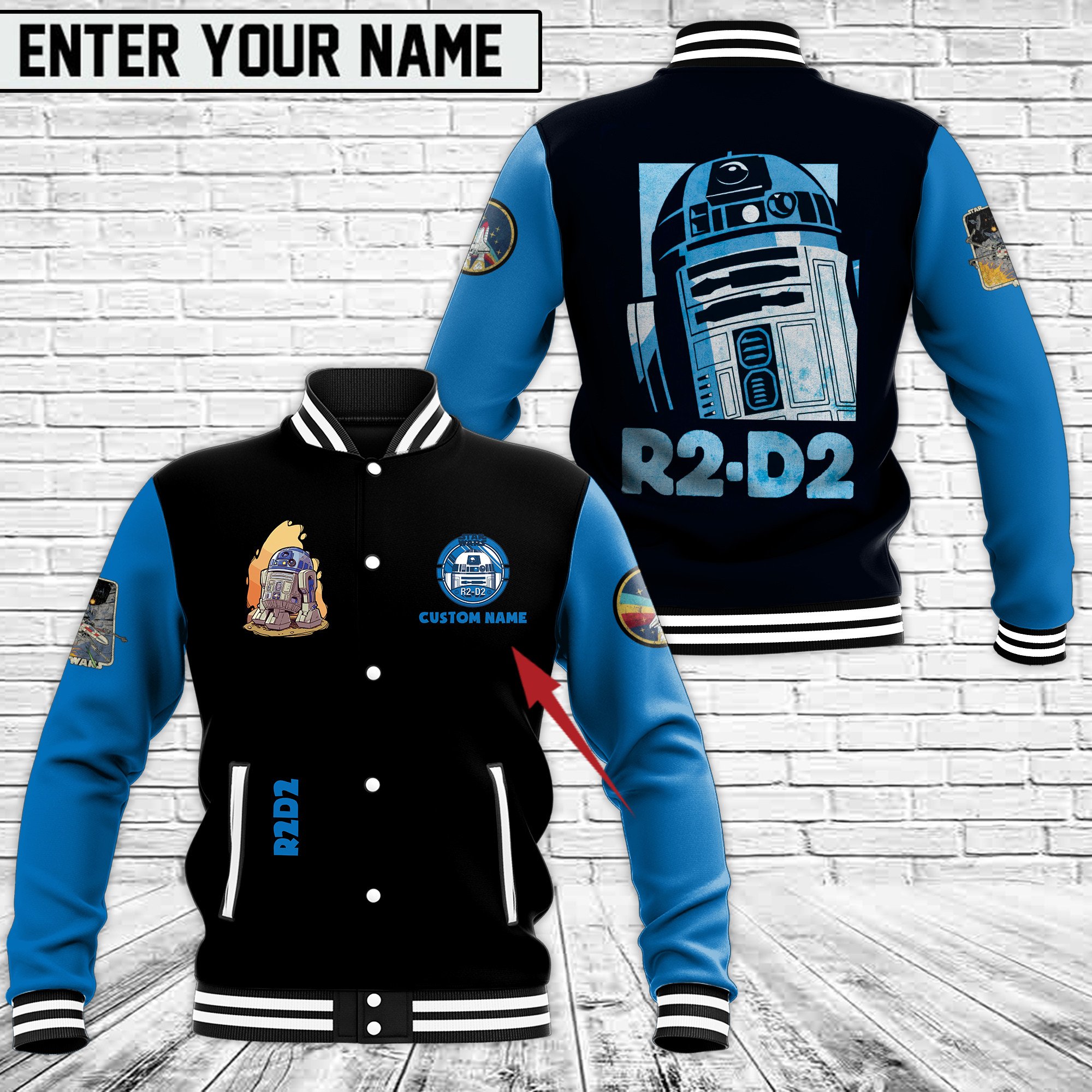 Star Wars Movies Style Baseball Jacket For Fans