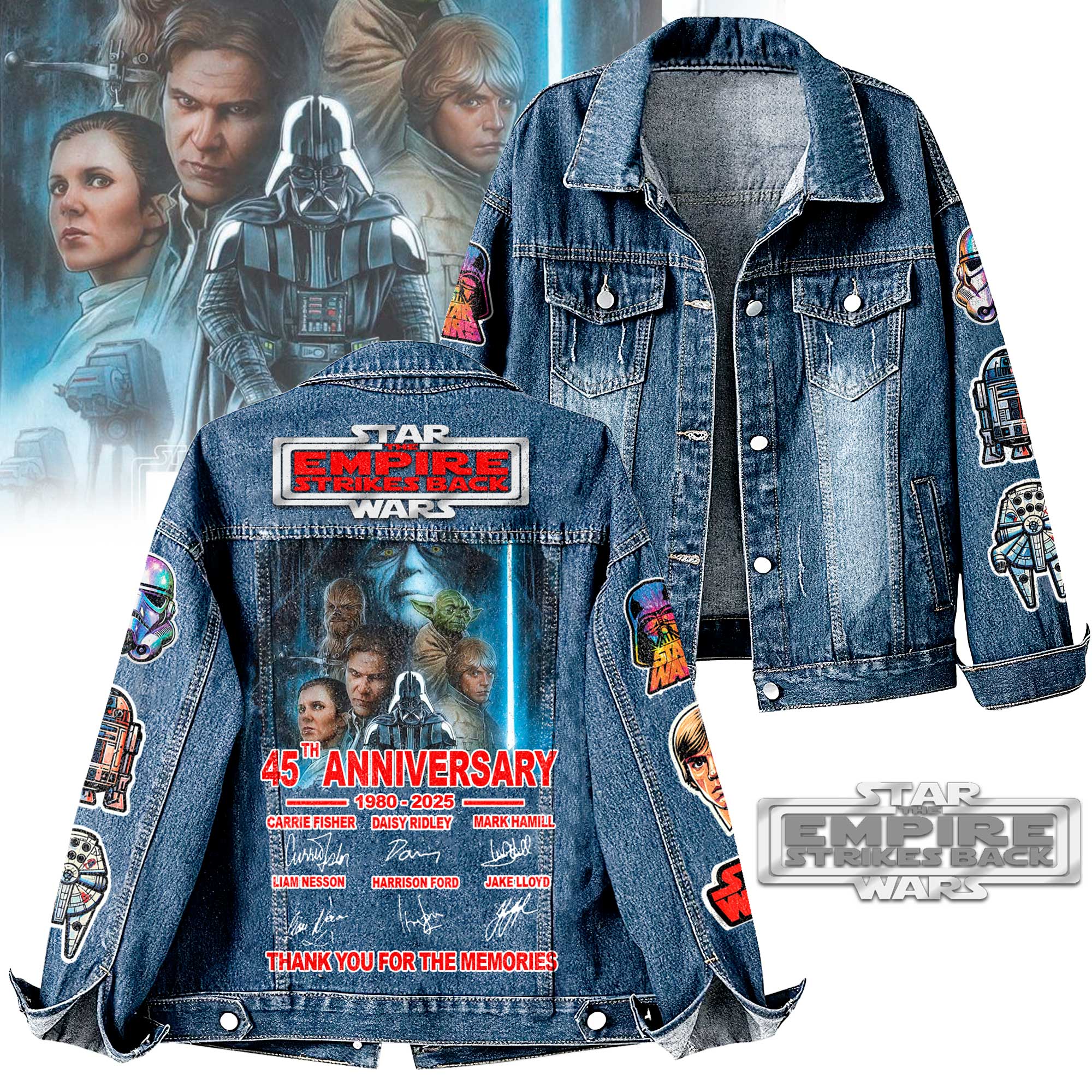 Star Wars: The Empire Strikes Back Movies Denim Jacket Gift For Fans