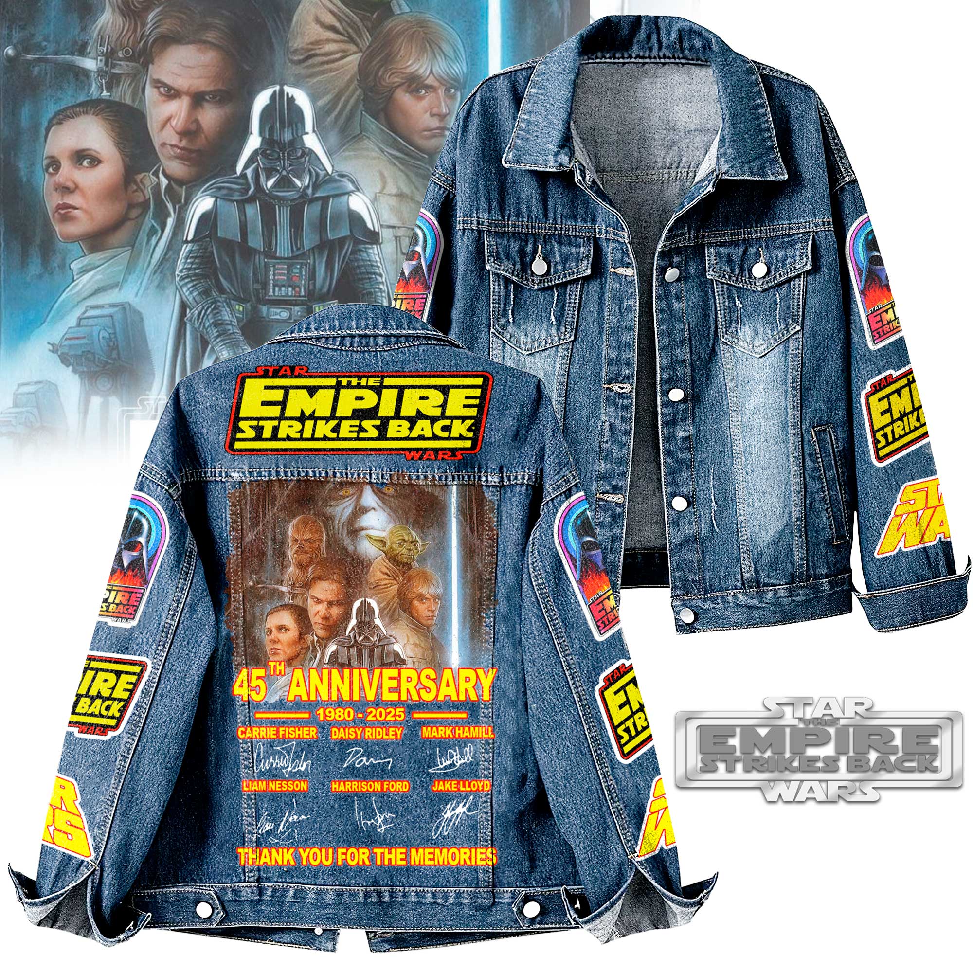 Star Wars: The Empire Strikes Back Movies Denim Jacket Gift For Fans