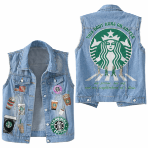 Starbucks Style Sleeveless Jacket For Fans