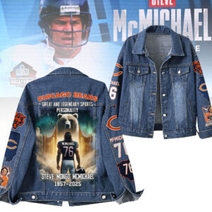 Steve McMichael Chicago Bears NFL Denim Jacket Gift For Fans