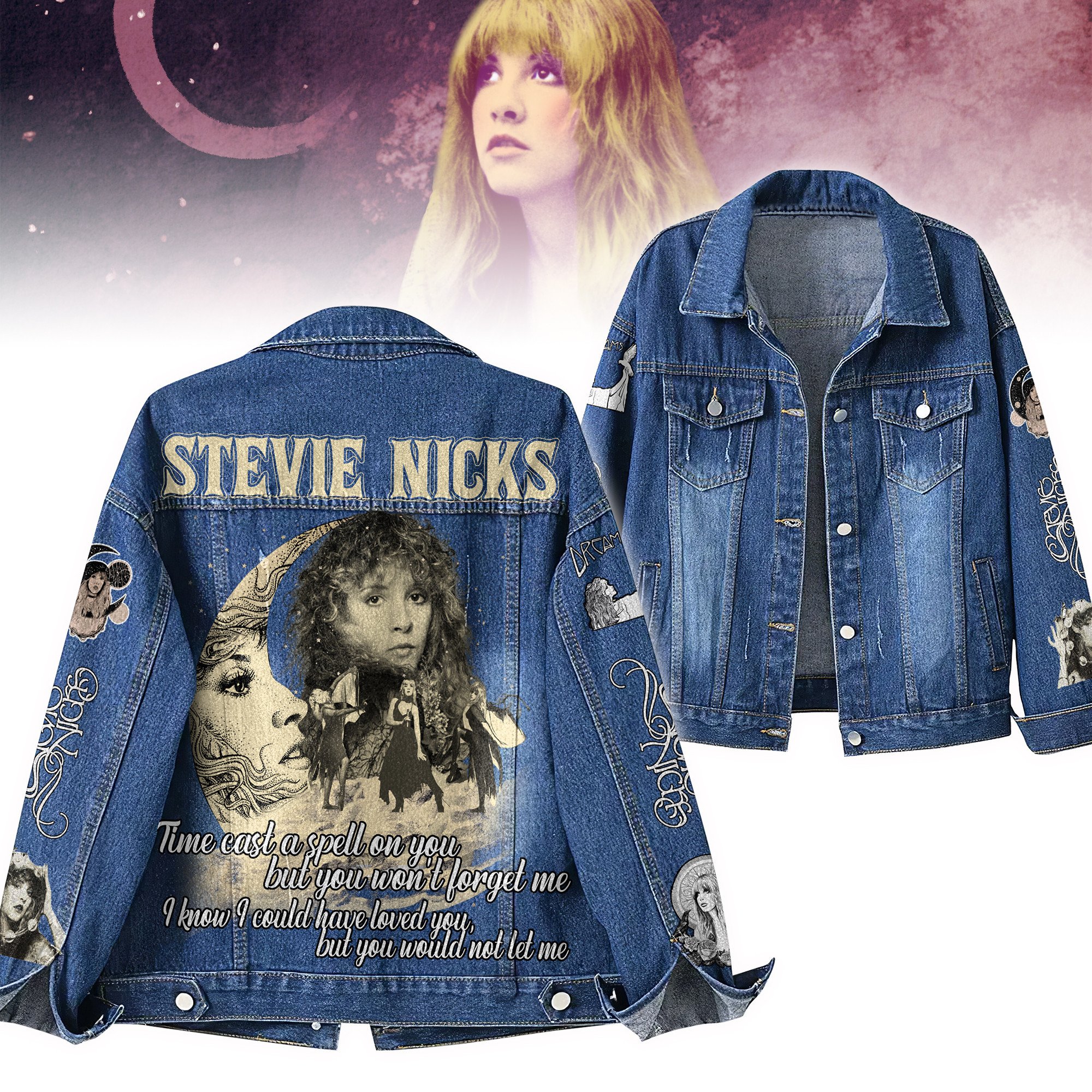 Stevie Nicks Music Denim Jacket Gift For Fans