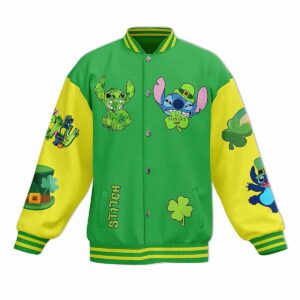 Stitch Cartoon Style Baseball Jacket For Fans