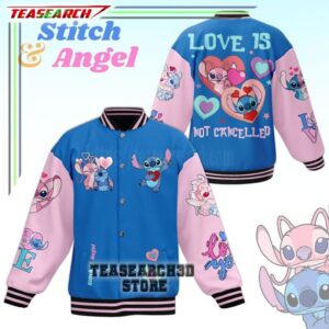 Stitch Cartoon Style Baseball Jacket For Fans