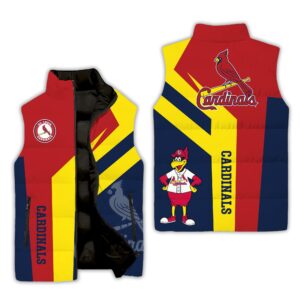 St.Louis Cardinals MLB Style Sleeveless Puffer Jacket For Fans
