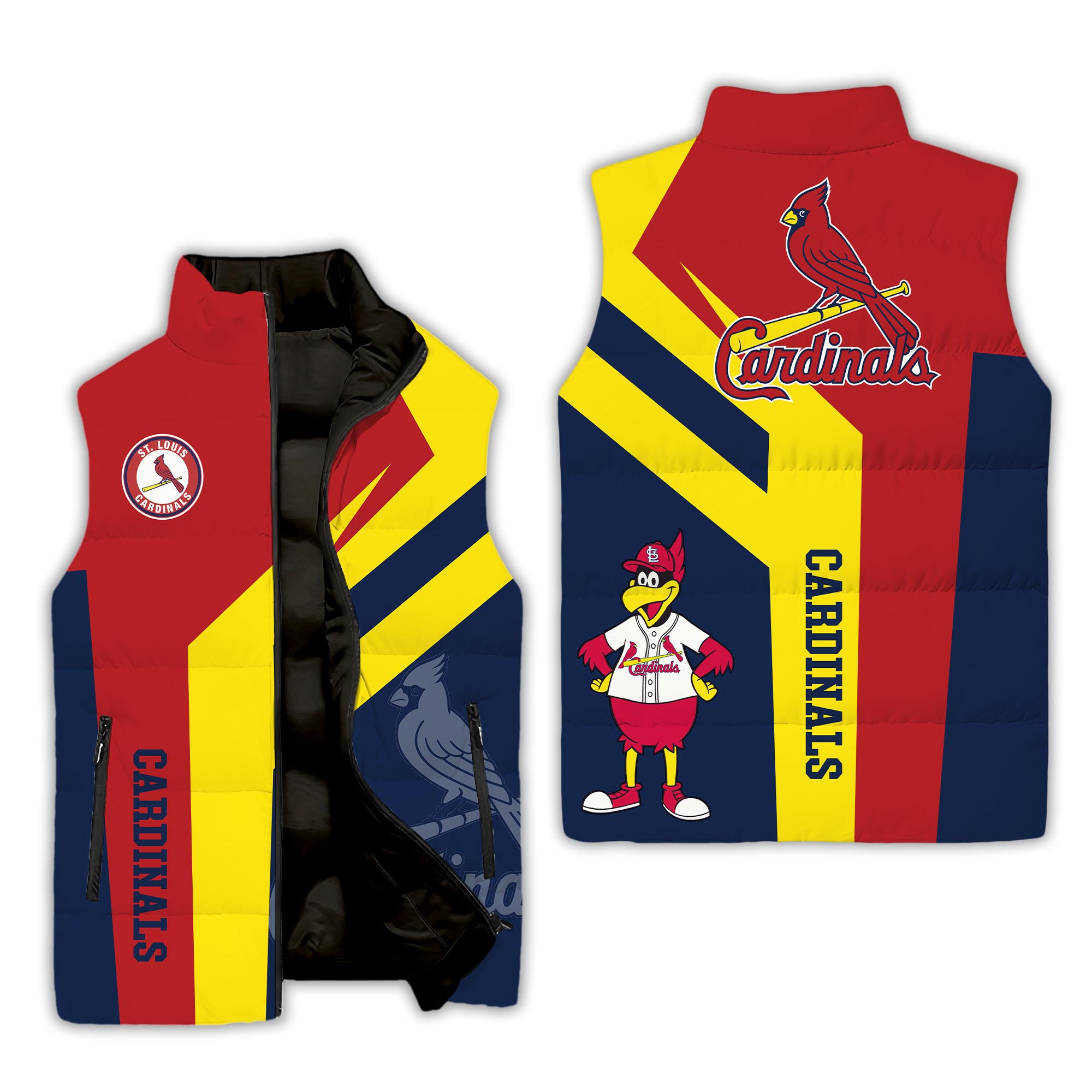 St.Louis Cardinals MLB Style Sleeveless Puffer Jacket For Fans