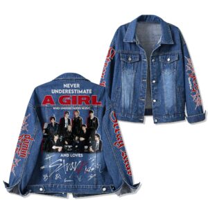 Stray Kids Music Denim Jacket Gift For Fans
