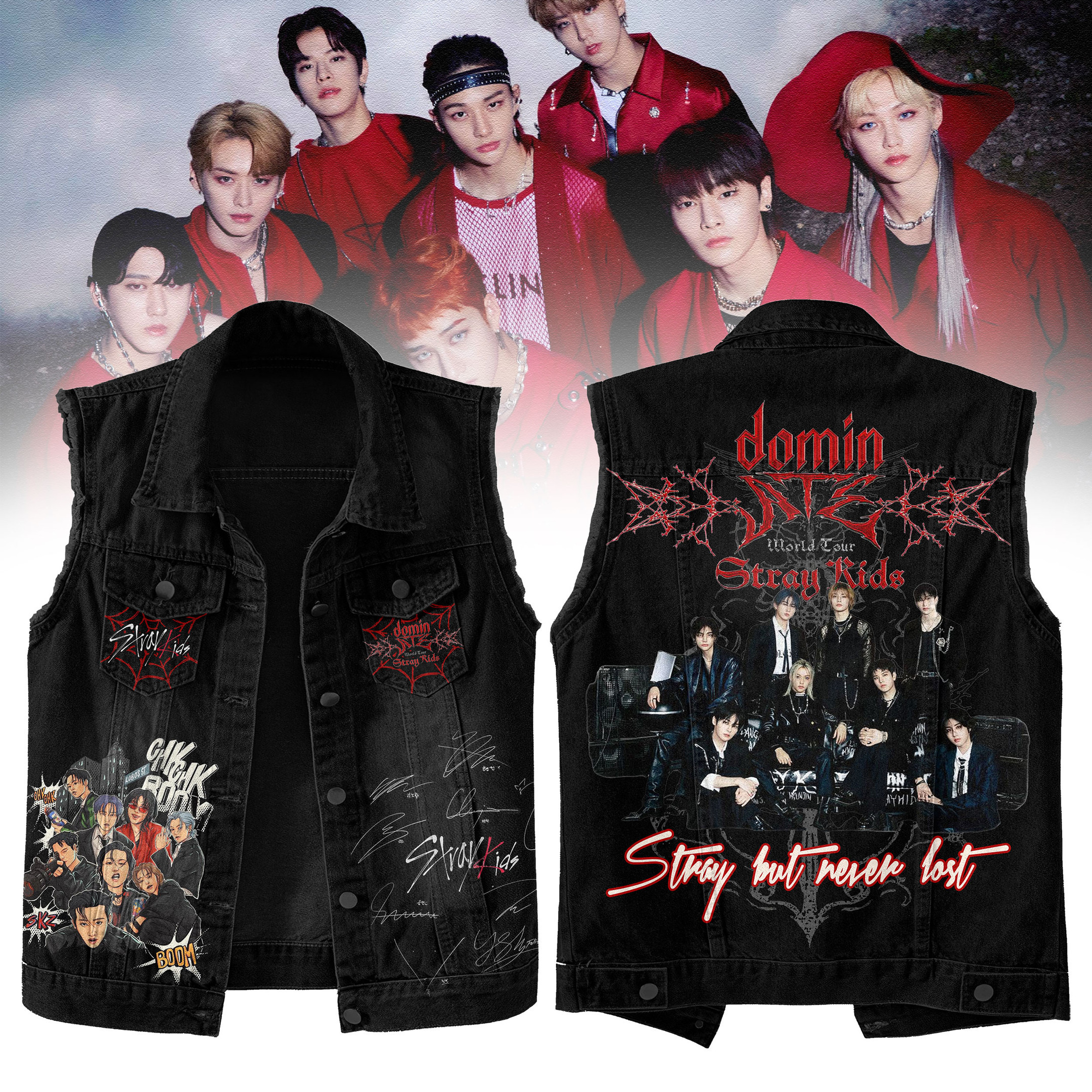 Stray Kids Music Style Sleeveless Jacket