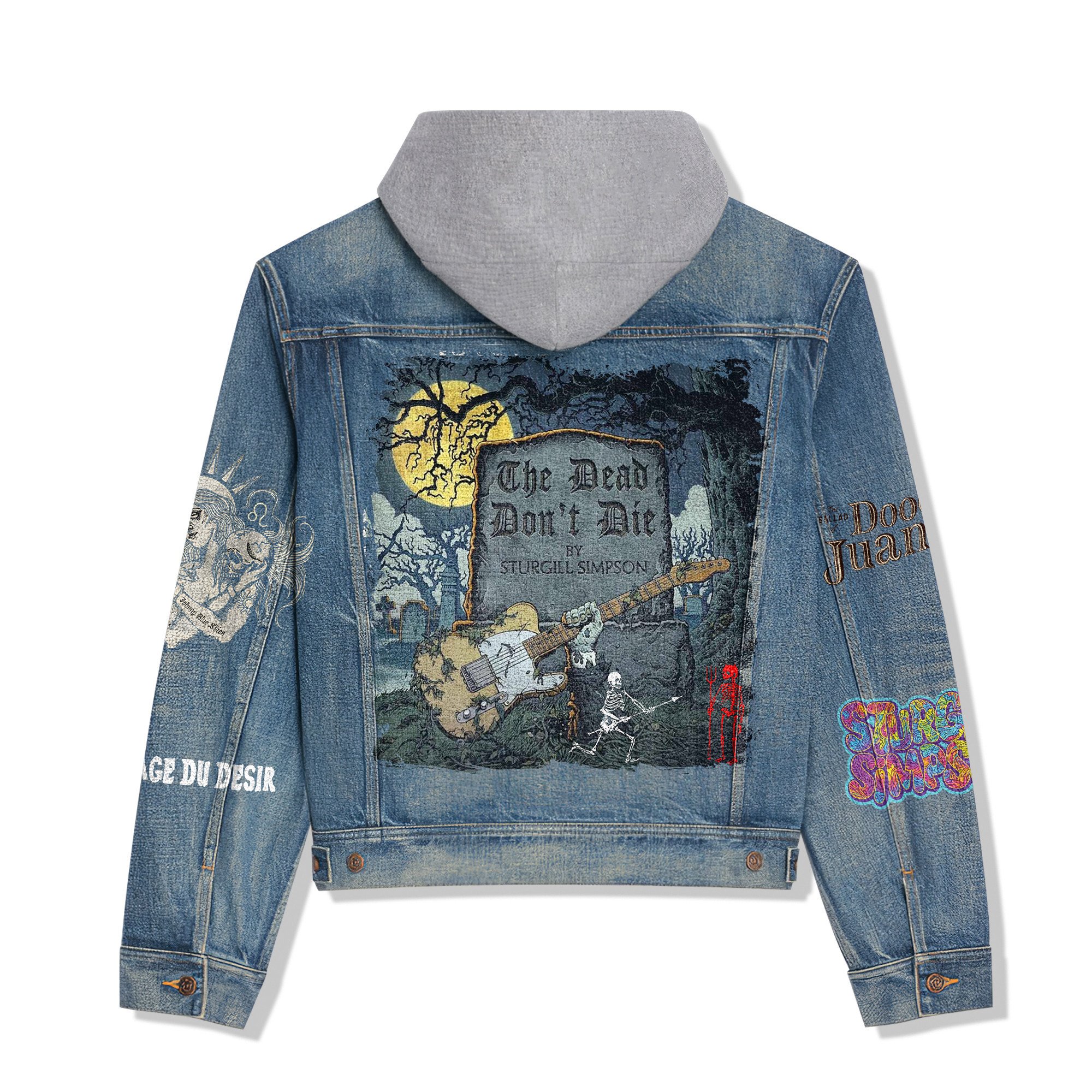 Sturgill Simpson Music Style Hooded Denim Jacket For Fans