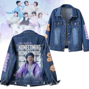 Suga BTS Music Denim Jacket Gift For Fans