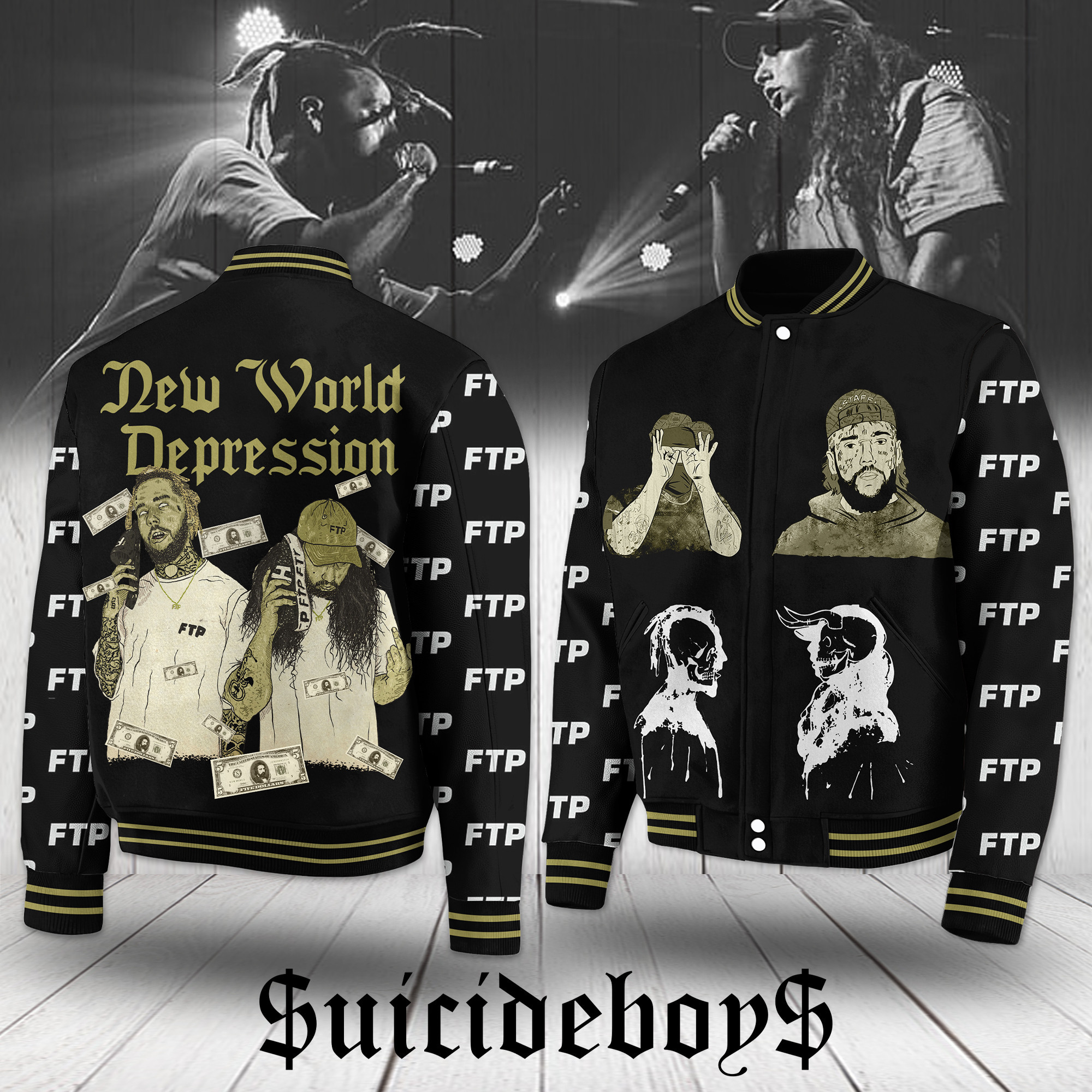 Suicideboys Music Style Baseball Jacket