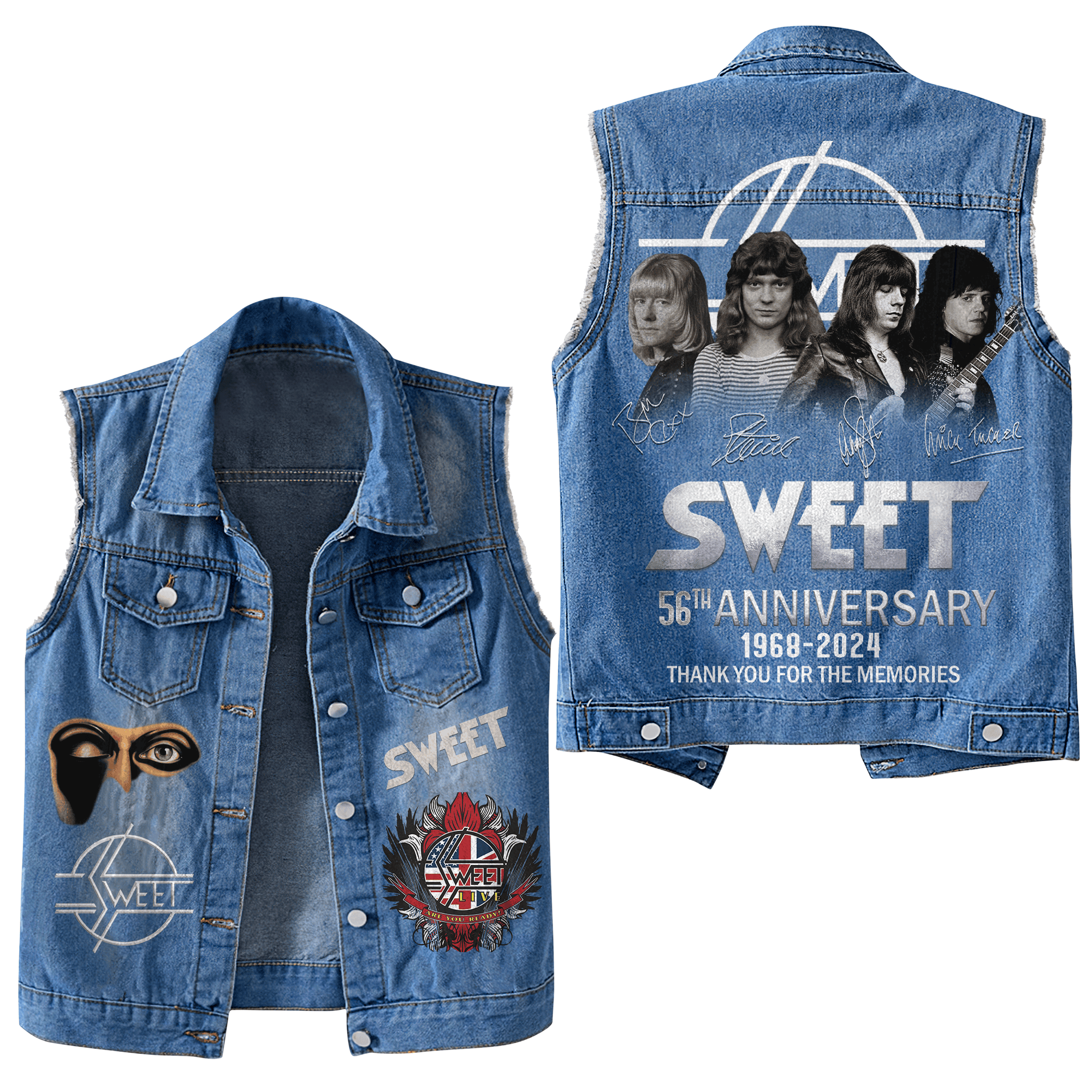 Sweet Music Style Sleeveless Jacket For Fans
