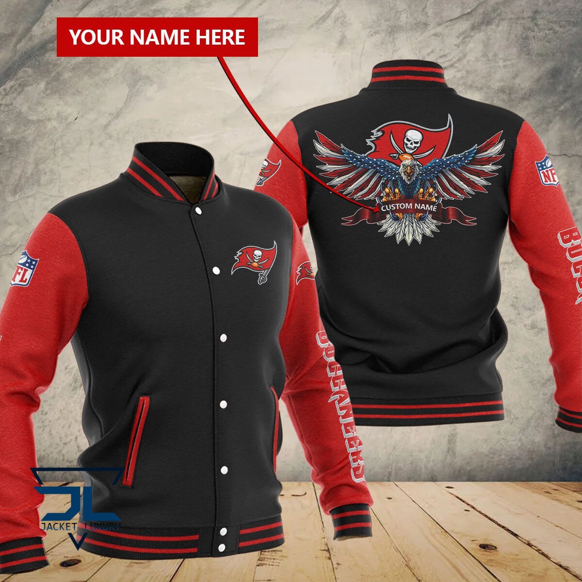 Tampa Bay Buccaneers NFL Style Baseball Jacket For Fan