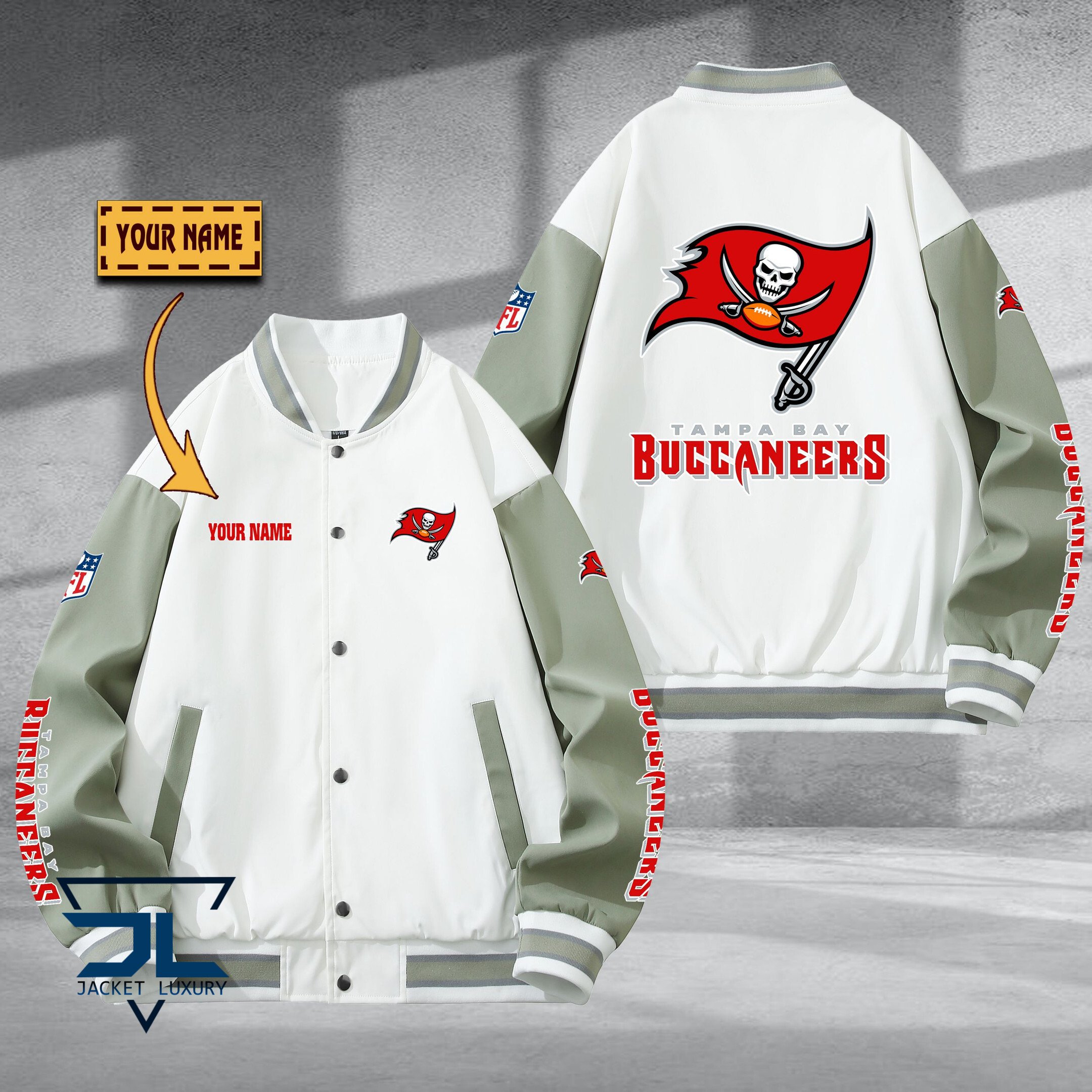 Tampa Bay Buccaneers NFL Style Baseball Jacket For Fan
