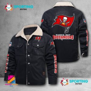 Tampa Bay Buccaneers NFL Style Fleece Thermal Cotton Jacket For Fans