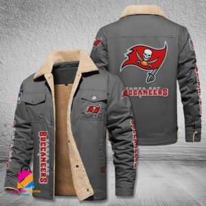 Tampa Bay Buccaneers NFL Style Fleece Thermal Cotton Jacket For Fans