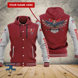 Tampa Bay Buccaneers NFL Style Hooded Baseball Jacket For Fan