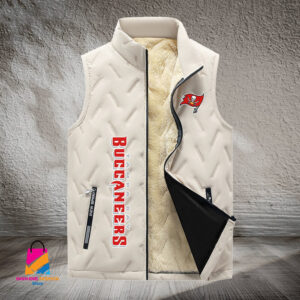 Tampa Bay Buccaneers NFL Style Sleeveless Puffer Jacket For Fans