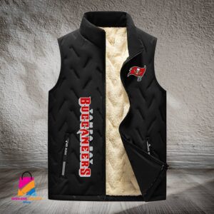 Tampa Bay Buccaneers NFL Style Sleeveless Puffer Jacket For Fans