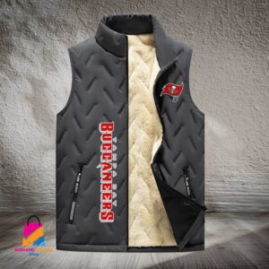 Tampa Bay Buccaneers NFL Style Sleeveless Puffer Jacket For Fans