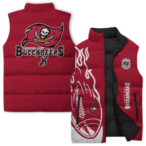 Tampa Bay Buccaneers NFL Style Sleeveless Puffer Jacket For Fans