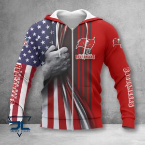 Tampa Bay Buccaneers NFL Style Zip Hoodie Jacket For Fans