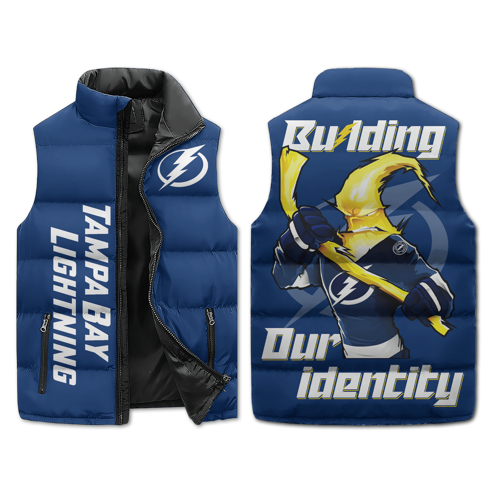 Tampa Bay Lightning NHL Style Sleeveless Puffer Jacket For Fans