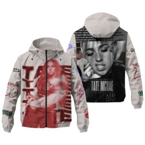 Tate McRae Music Style Windbreaker Jacket For Fans