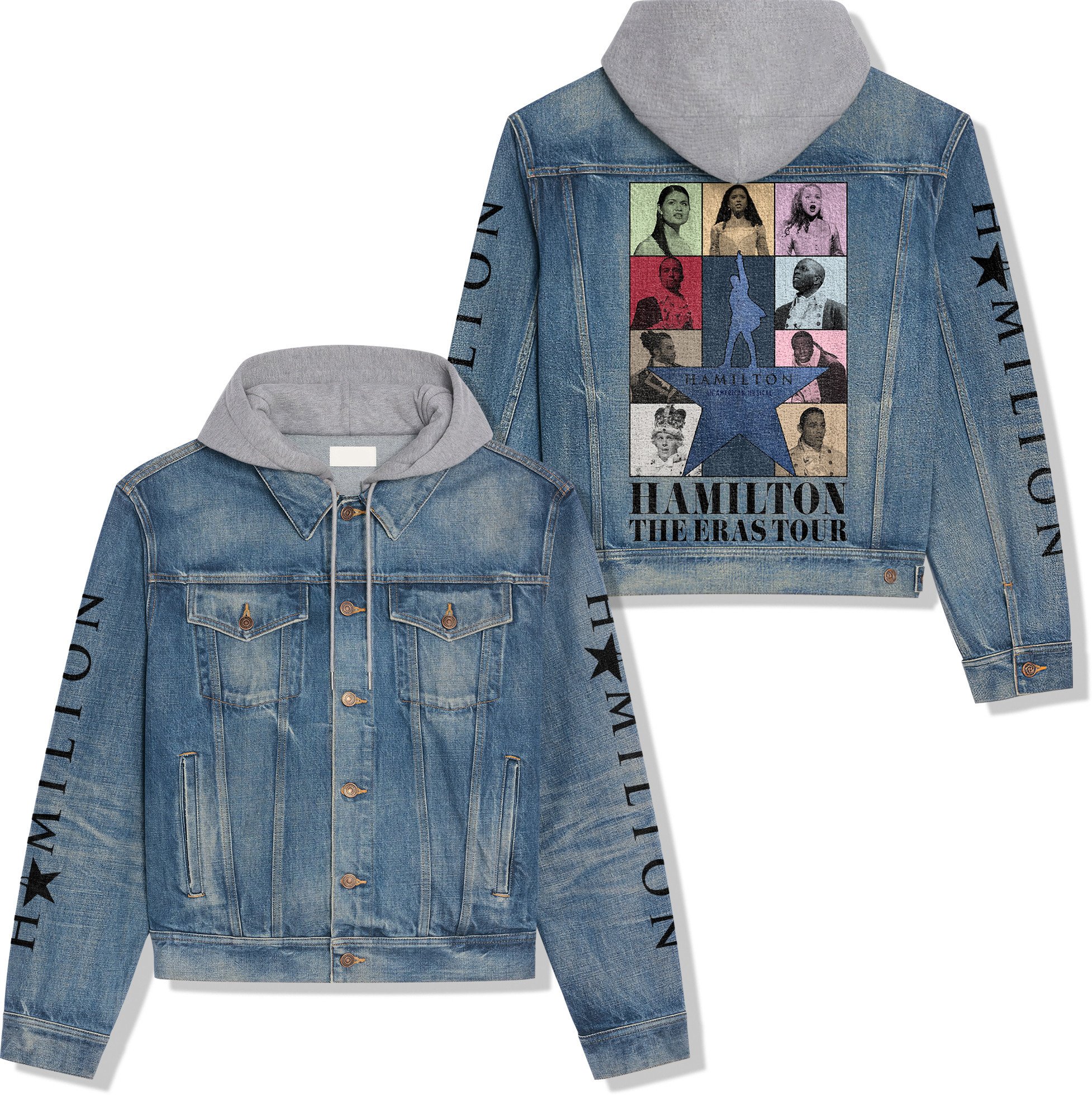 Taylor Swift - The Eras Tour Music Style Hooded Denim Jacket For Fans