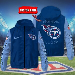 Tennessee Titans NFL Personalized Style Windbreaker Jacket For Fans