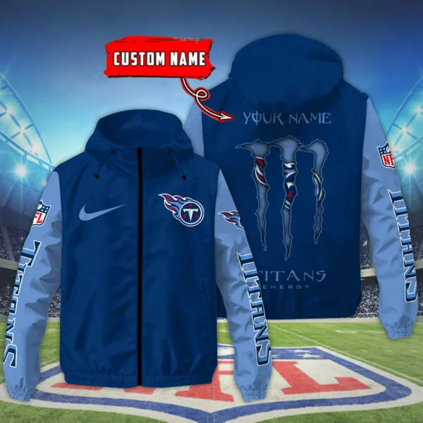 Tennessee Titans NFL Personalized Style Windbreaker Jacket For Fans