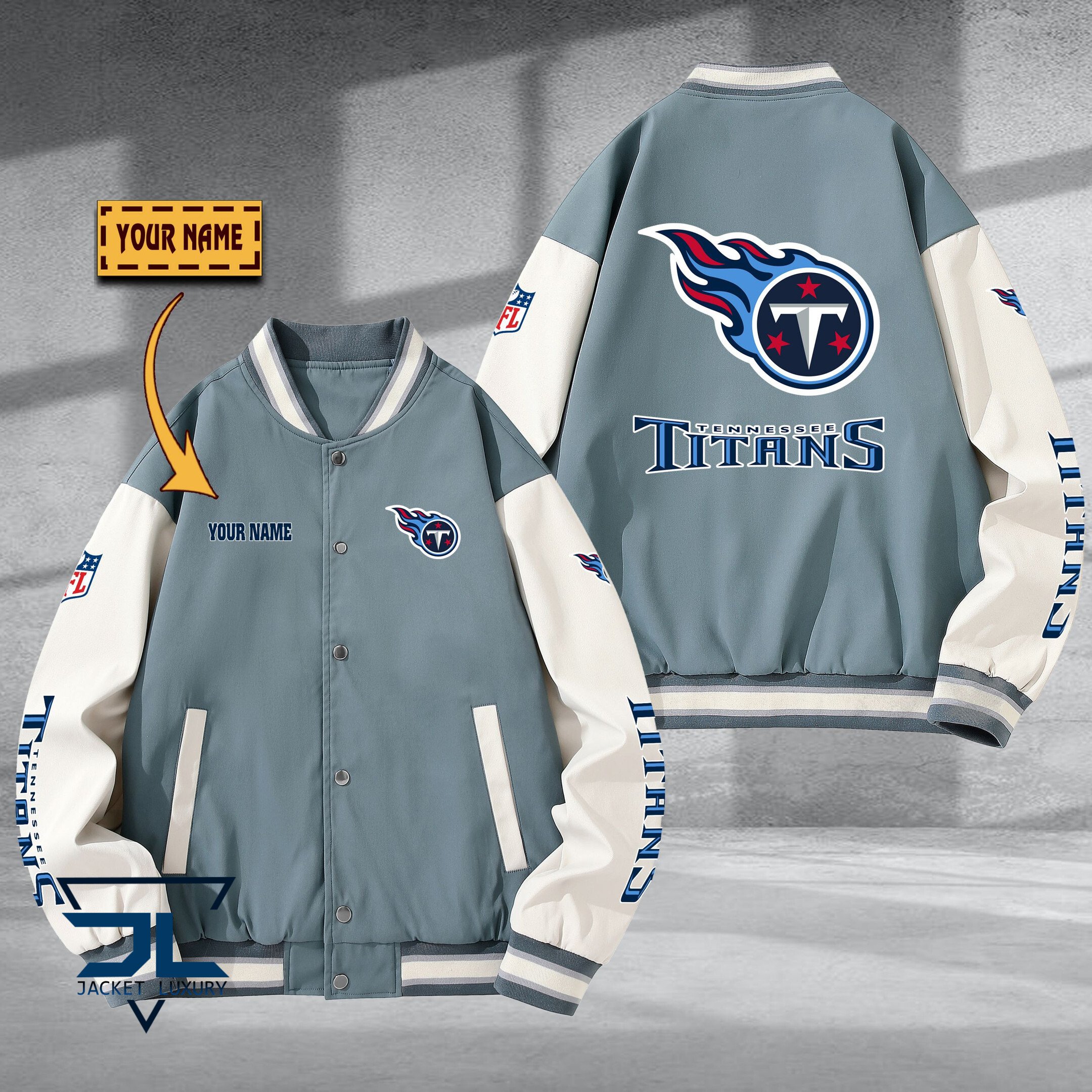 Tennessee Titans NFL Style Baseball Jacket For Fan