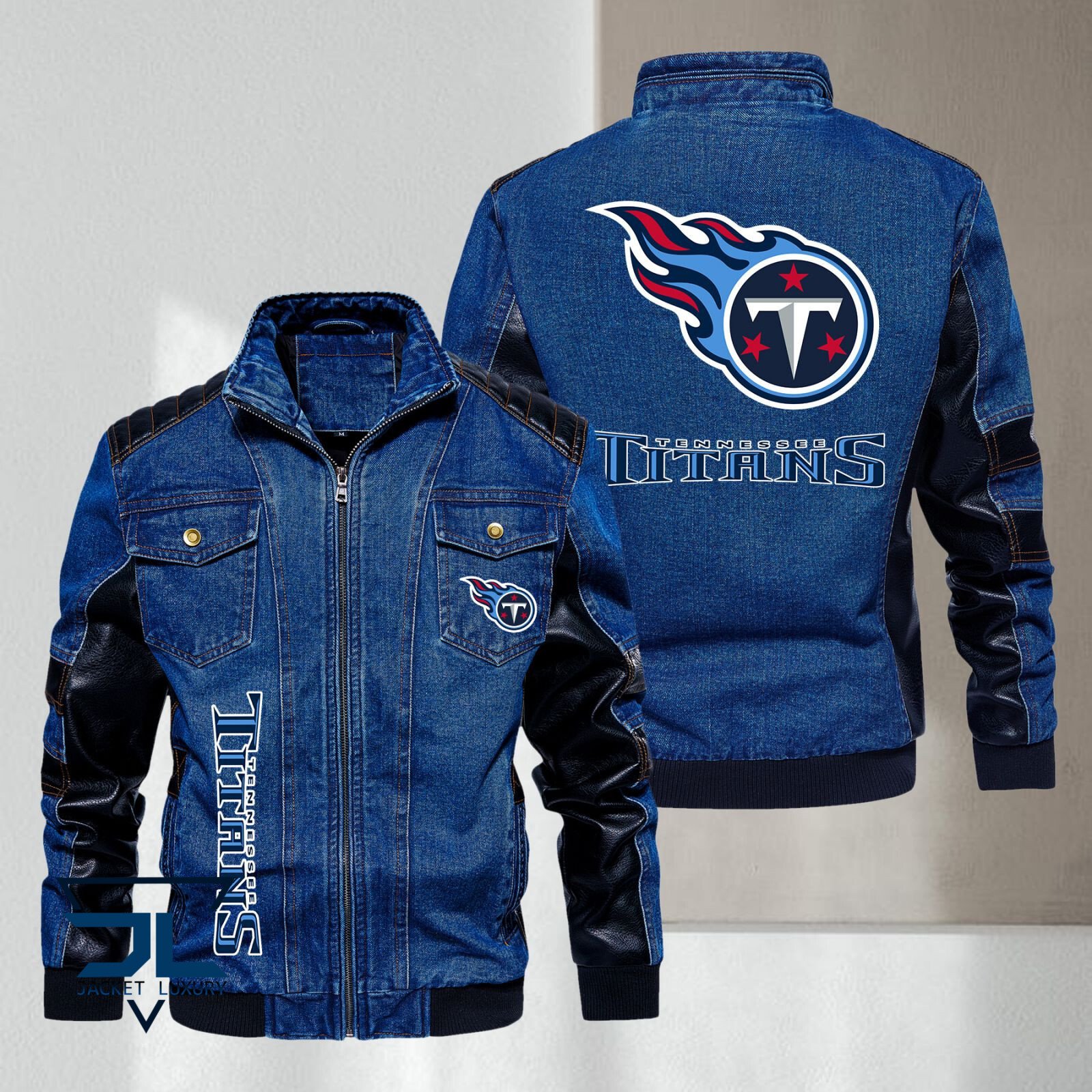 Tennessee Titans NFL Style Denim Jacket For Fans